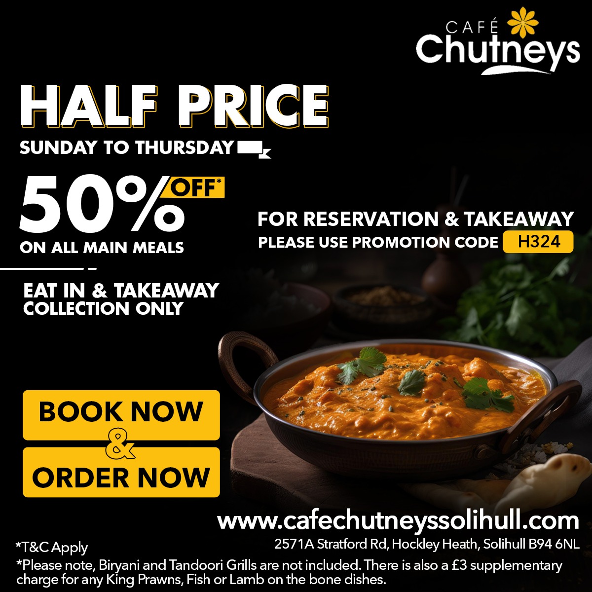 CAFE CHUTNEYS Solihull Order Online Book a Table Home